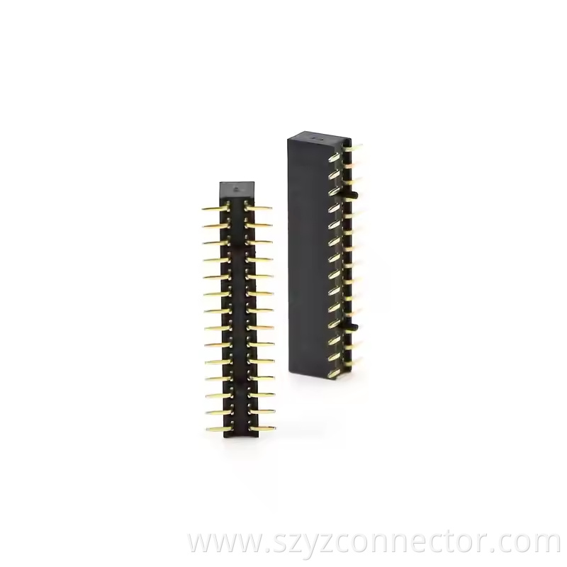 2.0mm Pitch Female Header Dual Row SMT With Post H6.35 22P-240P (1)